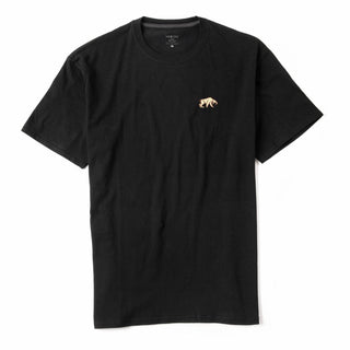 Habitat T Shirt Saber Tooth Embroidered Black