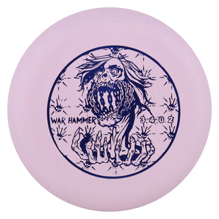 Black Zombie Disc Golf SSSS Warhammer Putter 3/4/0/2 Purple/Blue 176 grams