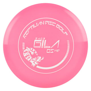 Reptilian Disc Golf Amber Gila Midrange Disc 5/4/0/3 Pink/White 174 grams