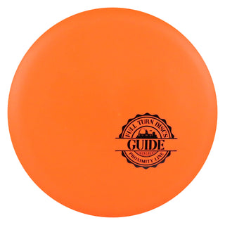Full Turn Disc Golf Ground Guide Midrange Disc 5/5/-2/1 Orange/Black 170 grams