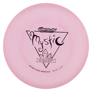 Gateway Disc Golf Suregrip Mystic Midrange Disc 5/5/-3/0 Pink/Purple 175 grams