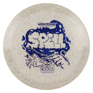 Gateway Disc Golf Diamond Hemp Spell Distance Driver 12/5/0/3 White/Blue 173 grams