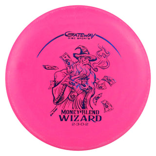 Gateway Disc Golf Money Wizard Putter 2/3/0/2 Pink/Navy 174 grams