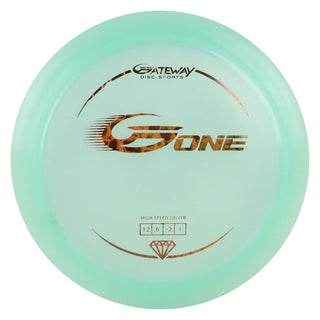 Gateway Disc Golf Diamond G-ONE Distance Driver 12/6/-2/1 Teal/Bronze Scales 175 grams