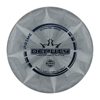 Dynamic Disc Golf Prime Burst Deputy Putter 3/4/-1.5/0 Grey/Blue 174 grams