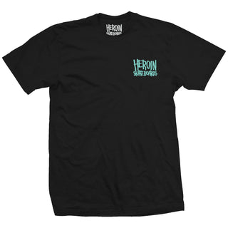 Heroin Skateboards Shirt Fried Boy Black