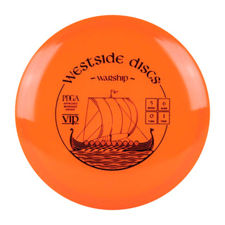 Westside Disc Golf VIP Warship Midrange 5/6/0/1 Red/Black 180 grams