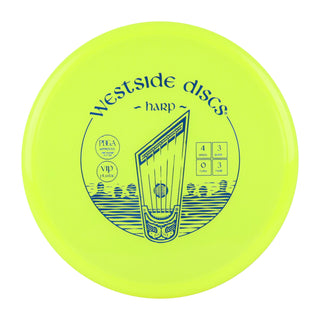 Westside Disc Golf VIP Harp Midrange 4/3/0/3 Yellow/Blue 173 grams