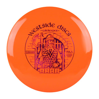 Westside Disc Golf Tournament Gatekeeper Midrange 4/5/0/2 Hot Orange/Purple 173 grams