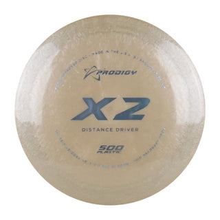 Prodigy Disc Golf 500 X2 Distance Driver 13/4/0/4 Bronze/Light Blue 172 grams
