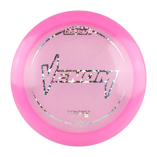 Discraft Disc Golf Z Lite Venom Distance Driver 13/5/0/3 Pink/Silver Stars 151-159g