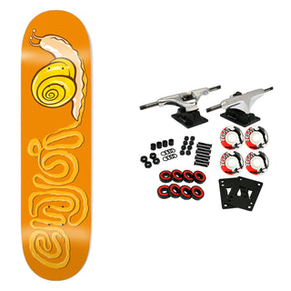 Enjoi Skateboard Complete Snail Trail Orange 7.5" x 31.1"