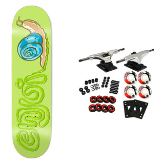 Enjoi Skateboard Complete Snail Trail Green 8.0" x 31.6"