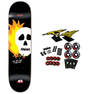 Enjoi Complete Skulls and Flames Black 8.5" x 32.18"