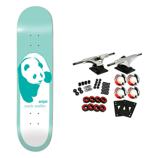 Enjoi Skateboard Complete Wallin Classic Panda Super Sap Blue 8.5" x 32.1"