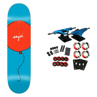 Enjoi Skateboard Complete Float Red 8.0" x 31.6"