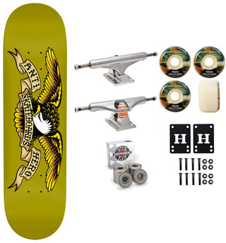 Anti Hero Skateboard Greenish DBX Basalt 8.62" Independent Satori Premium Kit