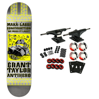 Anti Hero Skateboard Complete Grant Taylor Makalassi DBX Silver 8.5" x 31.85"