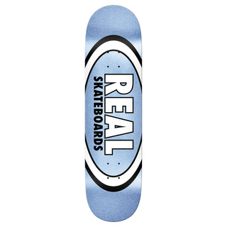 Real Skateboard Deck Easy Rider Glitter Oval Blue Ice 8.25" x 32.07"