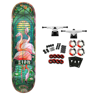 Real Skateboard Complete Zion Holographic Cathedral Easy Rider 8.38" x 32.25"