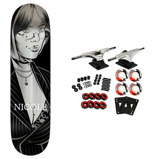 Real Skateboard Complete Nicro Crush LTD Twin Nose 8.5" x 32.1"