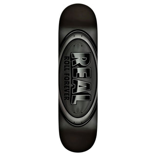 Real Skateboard Deck Basalt DBX Oval 8.5" x 31.8" Silver Foil