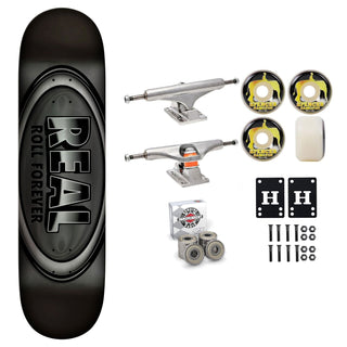 Real Skateboard Silver Foil DBX Basalt 8.5" Independent Satori Premium Kit