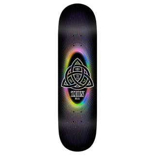Real Skateboard Deck Zion Power of Threes Easy Rider Black 8.5" x 32.18"