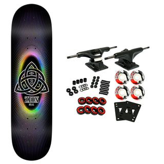 Real Skateboard Complete Zion Power of Threes Easy Rider Black 8.5" x 32.18"