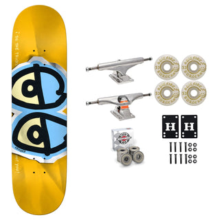 Krooked Skateboard Gold DBX Basalt 8.38" Independent Spitfire Premium Kit