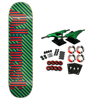 Almost Complete Stripes Green 8.0" x 31.6"