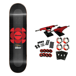 Almost Skateboard Complete Mullen Uber Expanded Red 8.0" x 31.6"