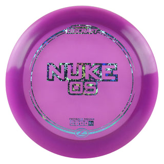 Discraft Disc Golf Z Line Nuke OS Distance Driver 13/4/0/4 Purple/Snowflake 173-174g