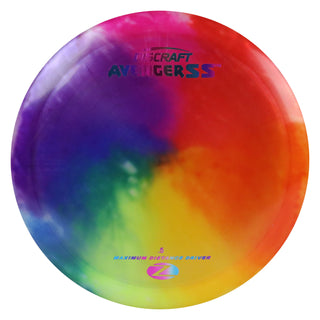Discraft Disc Golf Z Line Fly Dye Avenger SS Distance Driver 10/5/-3/1 Rainbow/Purple Metallic 167-169g