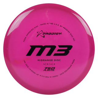 Prodigy Disc Golf 750 M3 Midrange 5/5/-1/2 Pink/Black 180 grams