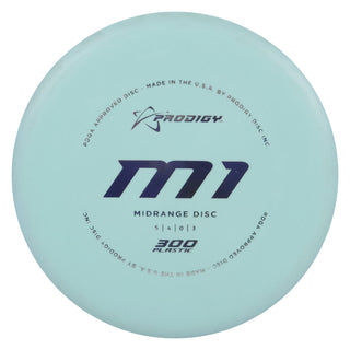 Prodigy Disc Golf 300 M1 Midrange 5/4/0/3 Light Blue/Silver 178 grams