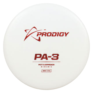 Prodigy Disc Golf 400 PA-3 Putter 3/3/0/1 White/Red Shimmer 174 grams