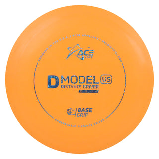 Ace Line Disc Golf BaseGrip D Model US Distance Driver 13/6/-3/1 Orange/Blue Shimmering Stars 174 grams