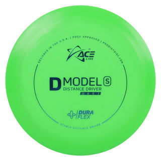 Ace Line Disc Golf DuraFlex D Model S Distance Driver 13/6/0/2 Green/Blue 173 grams