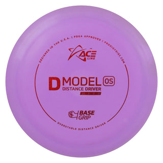 Ace Line Disc Golf BaseGrip D Model OS Distance Driver 13/5/0/4 Purple/Red Shimmer 172 grams