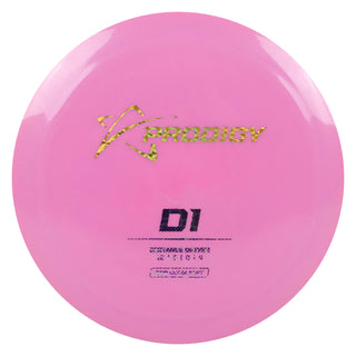 Prodigy Disc Golf 500 Ultra Soft D1 Distance Driver 12/5/0/4 Pink/Gold Shatter/Purple Dots 171 grams