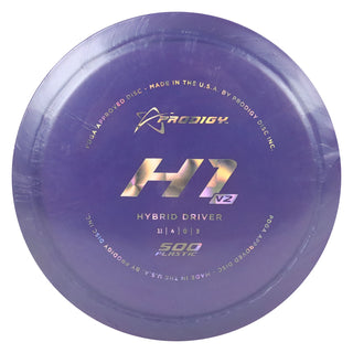 Prodigy Disc Golf 500 H1 V2 Hybrid Driver 11/4/0/3 Purple/Holo Prisms 174 grams