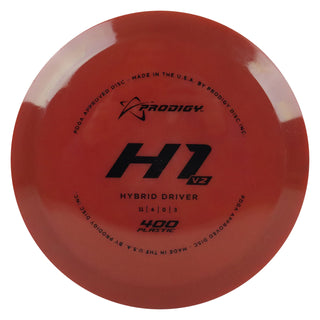 Prodigy Disc Golf 400 H1 V2 Hybrid Driver 11/4/0/3 Dark Red/Black 173 grams