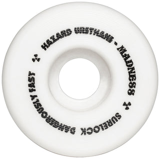 Hazard Wheels 52mm Hazard Sign CP Formula Conical Surelock 101A White