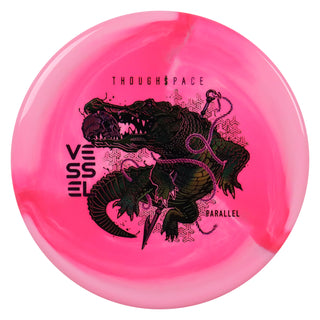 Thought Space Disc Golf Parallel Vessel Putter 4/3/0/3 Pink/Green Metallic/Purple 175 grams