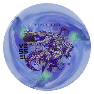 Thought Space Disc Golf Parallel Vessel Putter 4/3/0/3 Lavender/Holo/Purple Metallic 174 grams