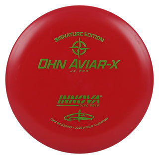 Innova Disc Golf JK Pro Ohn Scoggins Aviar-X Putter 2/3/0/2 Red/Olive 161 grams
