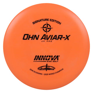 Innova Disc Golf JK Pro Ohn Scoggins Aviar-X Putter 2/3/0/2 Orange/Black 171 grams