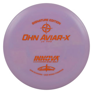 Innova Disc Golf JK Pro Ohn Scoggins Aviar-X Putter 2/3/0/2 Dark Lavender/Orange 162 grams