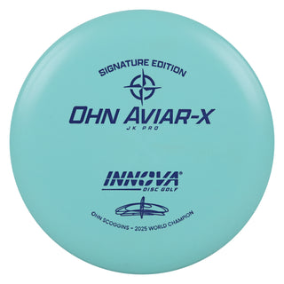 Innova Disc Golf JK Pro Ohn Scoggins Aviar-X Putter 2/3/0/2 Teal/Navy 164 grams
